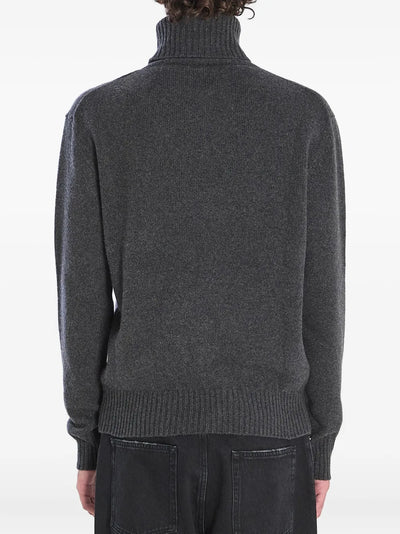 AMI Paris pull côtelé à col roulé Ami de Coeur