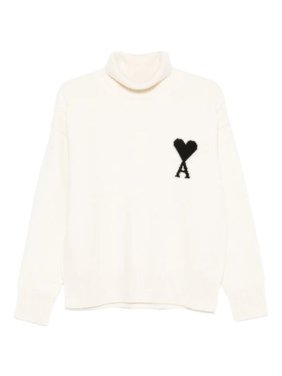 AMI Paris pull Ami de Cœur à col cheminée