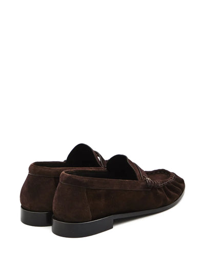 Saint Laurent mocassins en suède Le Loafer Supple