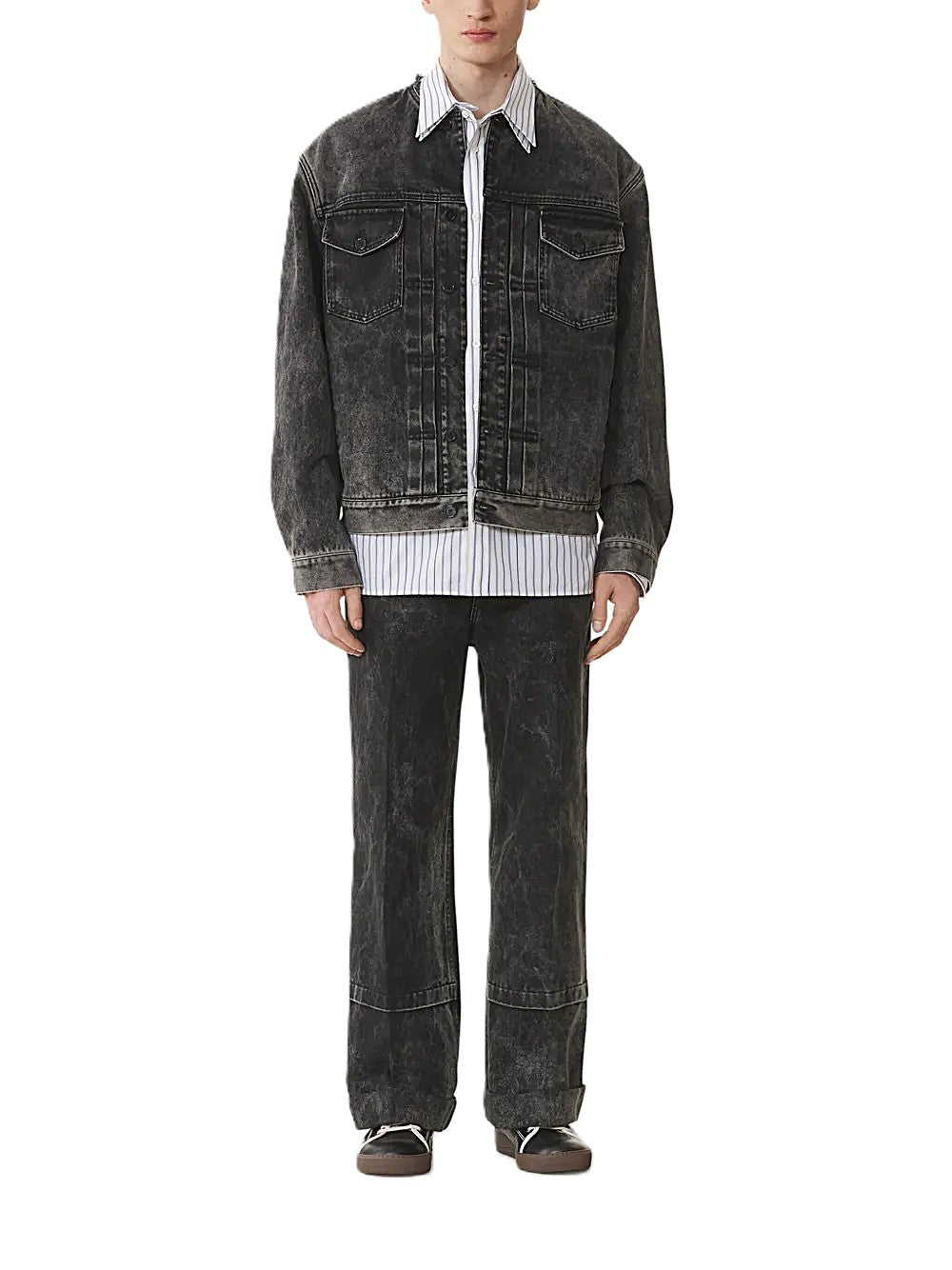 Lanvin veste ample en denim délavé