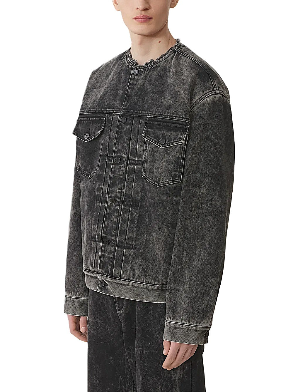 Lanvin veste ample en denim délavé