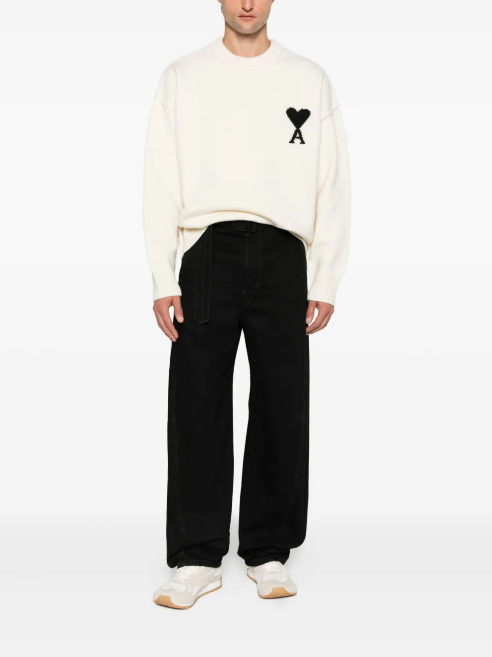 AMI Paris pull à logo Ami de Coeur