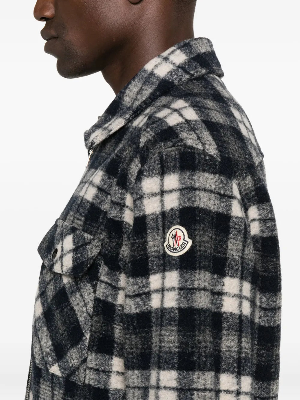 Moncler surchemise en tartan