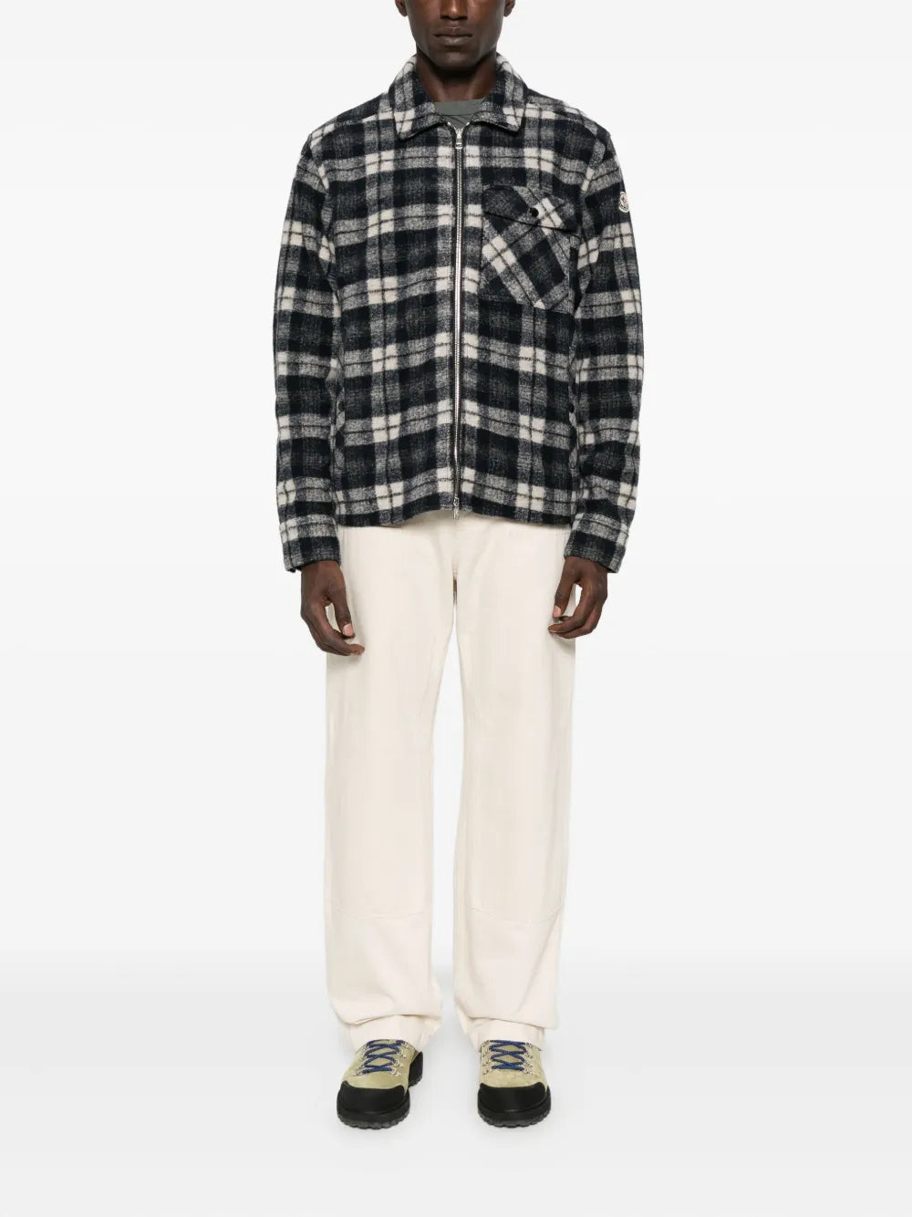 Moncler surchemise en tartan