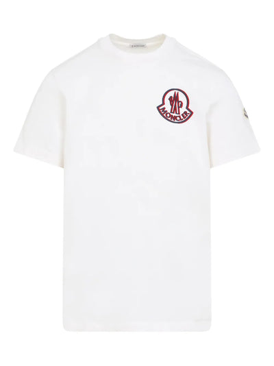 Moncler t-shirt en coton à patch logo