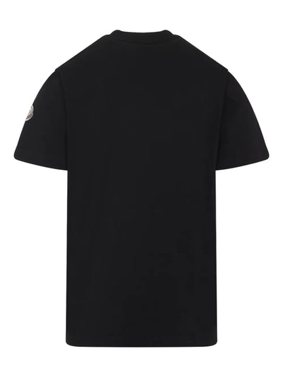 Moncler t-shirt en coton à patch logo