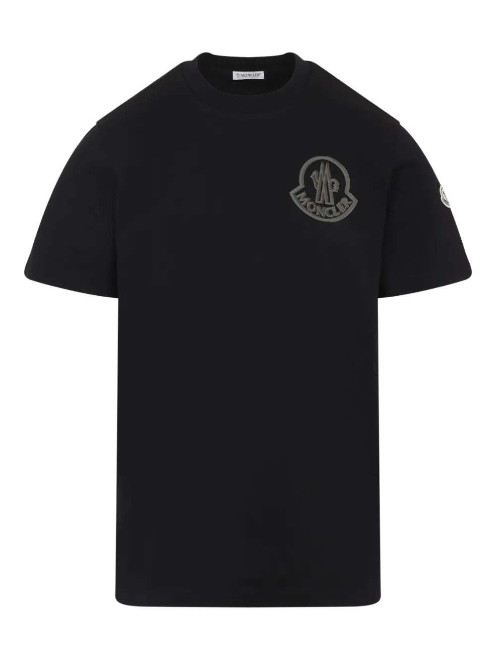 Moncler t-shirt en coton à patch logo