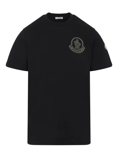 Moncler t-shirt en coton à patch logo