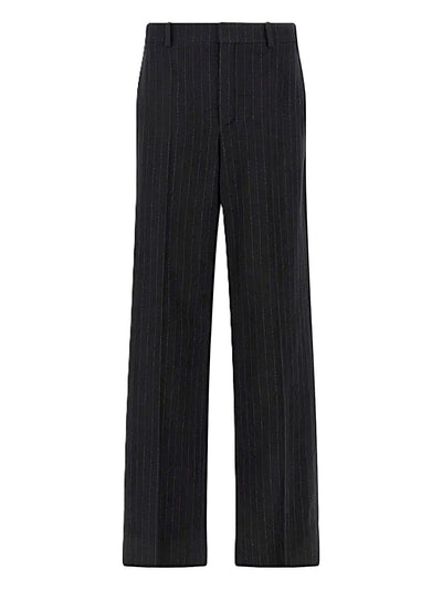Saint Laurent pantalon en flanelle de laine brossée et cachemire