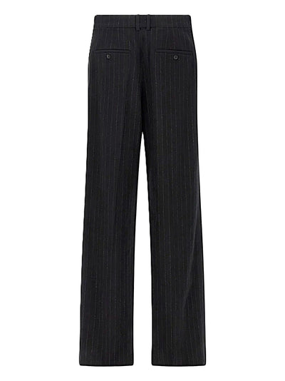 Saint Laurent pantalon en flanelle de laine brossée et cachemire