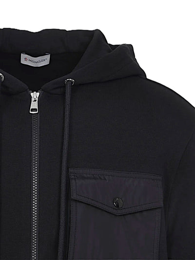 Moncler hoodie zippé à poche