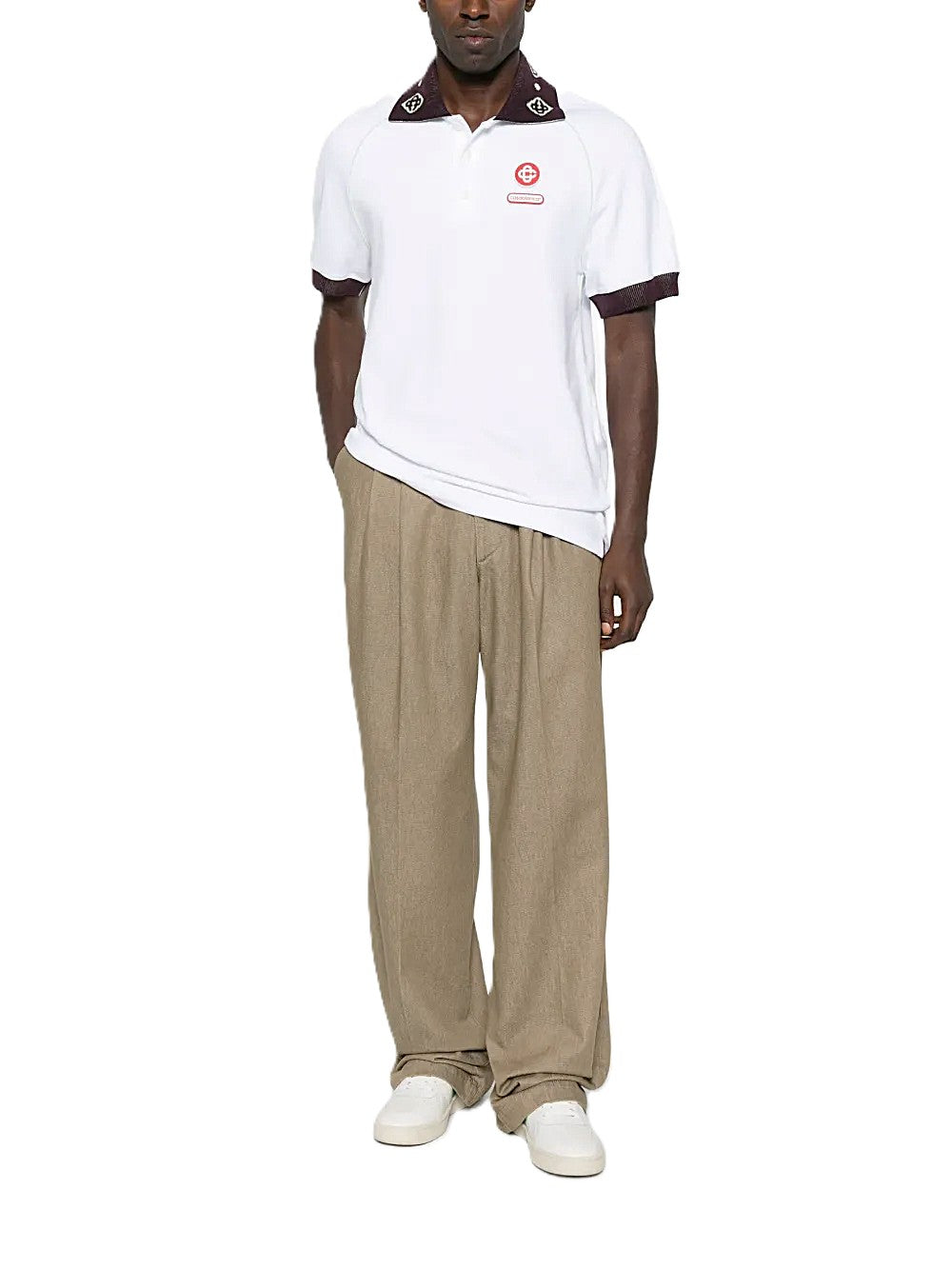 Casablanca polo à patch logo