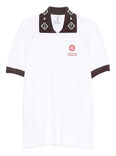 Casablanca polo à patch logo