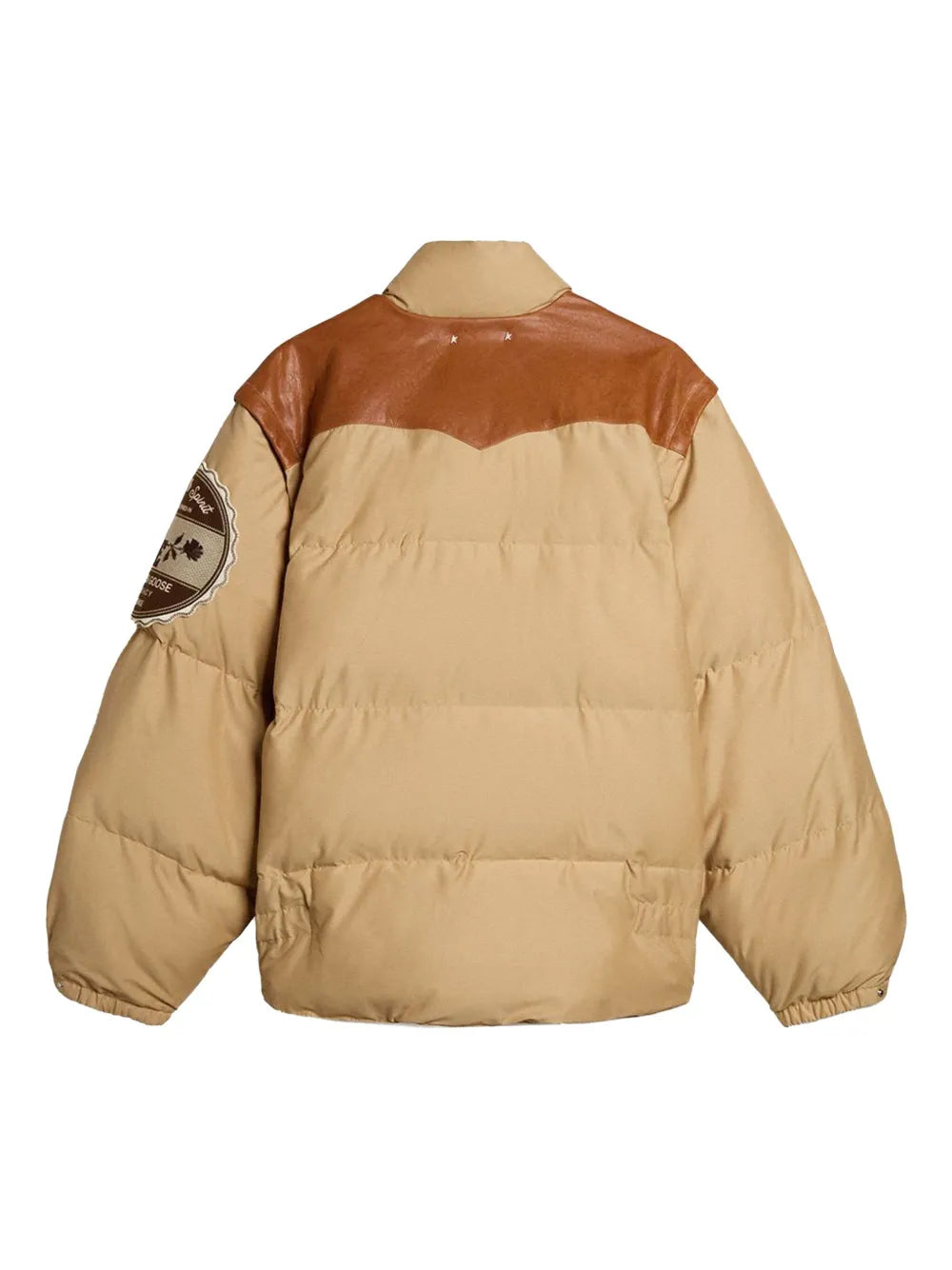 Golden Goose veste matelassée à patch logo