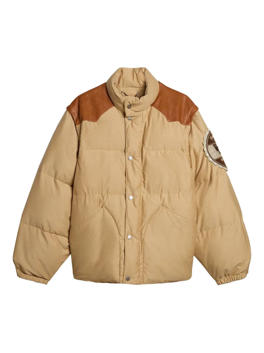Golden Goose veste matelassée à patch logo