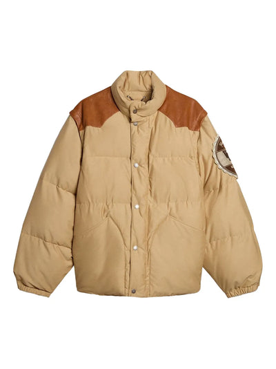 Golden Goose veste matelassée à patch logo