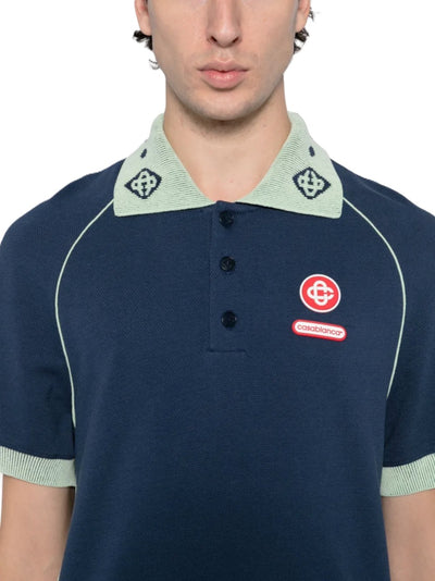 Casablanca polo à patch logo