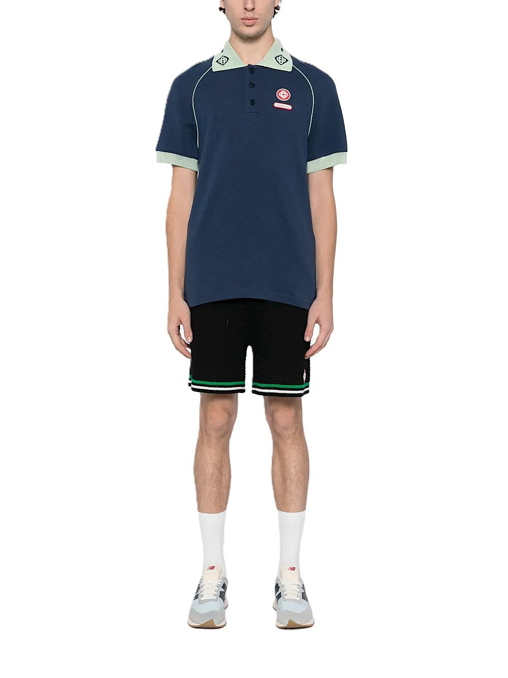 Casablanca polo à patch logo