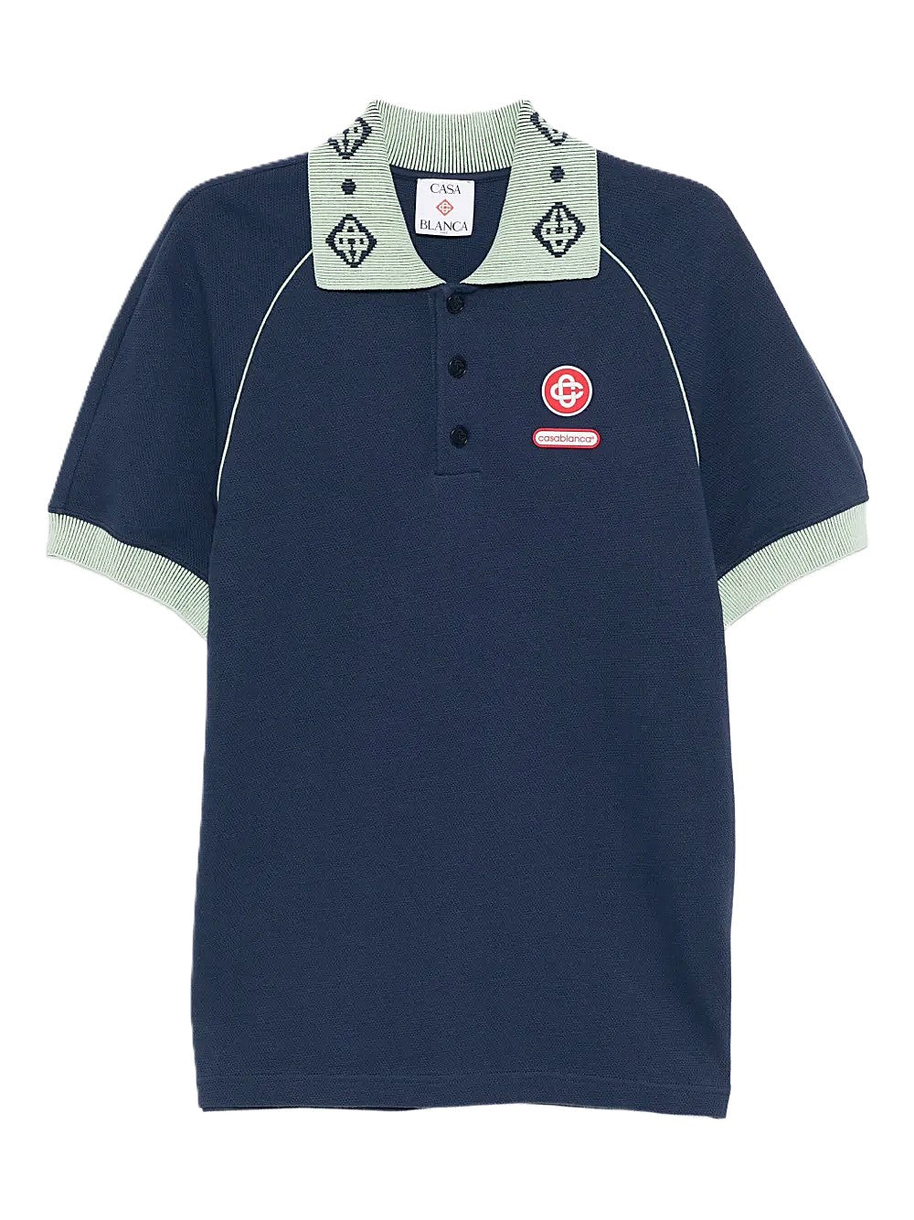 Casablanca polo à patch logo