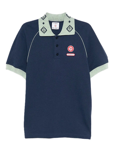 Casablanca polo à patch logo