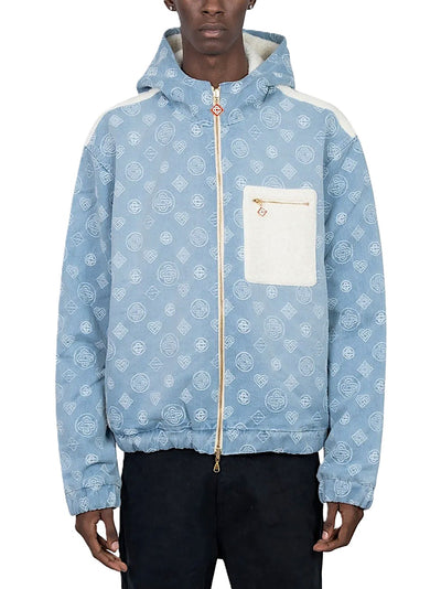 Casablanca veste en denim et cachemire réversible