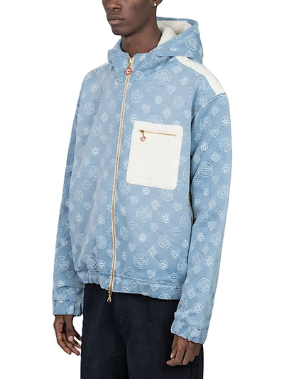 Casablanca veste en denim et cachemire réversible