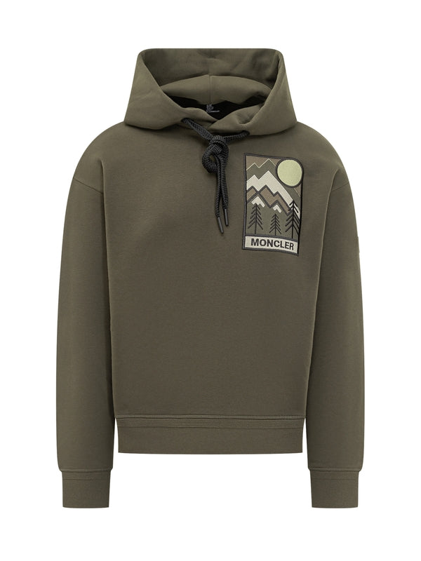 Moncler Grenoble hoodie à logo montagne