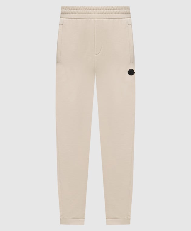 Moncler pantalon de survêtement à patch logo