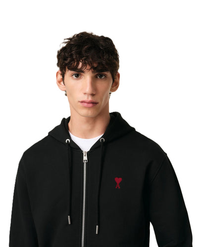 AMI Paris hoodie zippé à logo Ami de Cœur