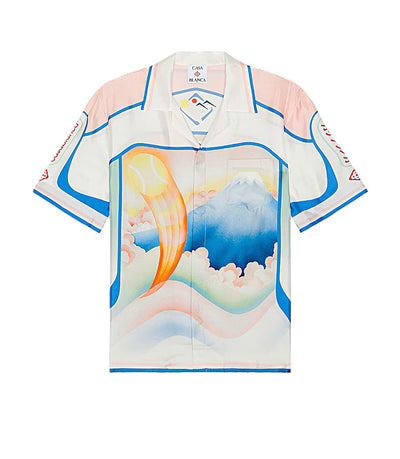 Casablanca chemise en soie Fuji Dream