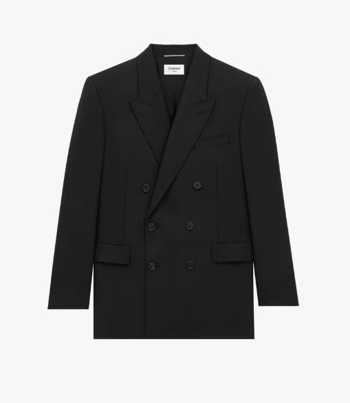 Saint Laurent veste Yves en laine chinée