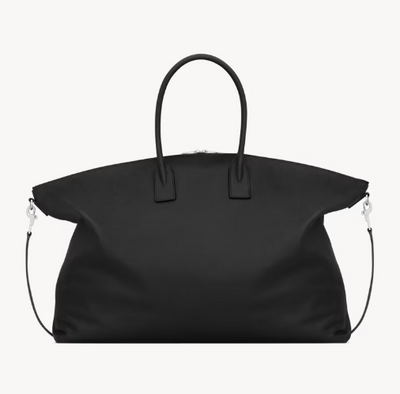 Saint Laurent sac de voyage oversize bowling en cuir grainé