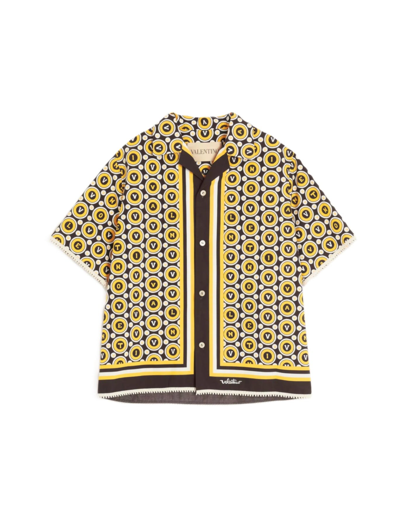 Valentino Garavani chemise de bowling à imprimé Bulles Royales