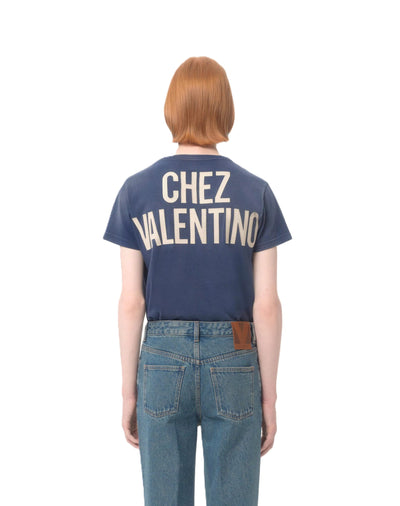 Valentino Garavani t-shirt à broderie Chez Valentino