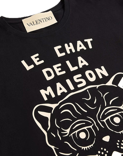 Valentino Garavani t-shirt à imprimé Le Chat De La Maison