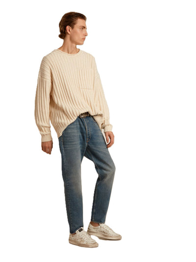 Golden Goose jean fuselé à patch logo