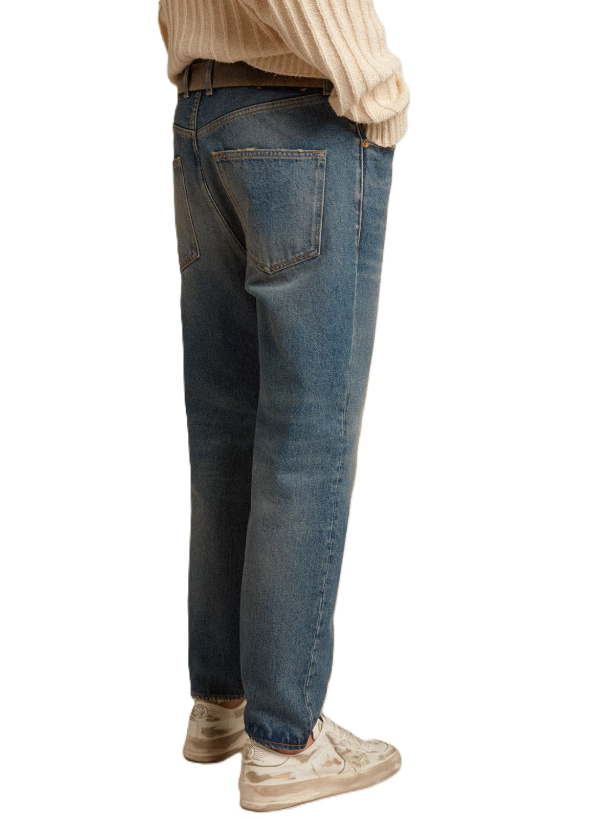 Golden Goose jean fuselé à patch logo