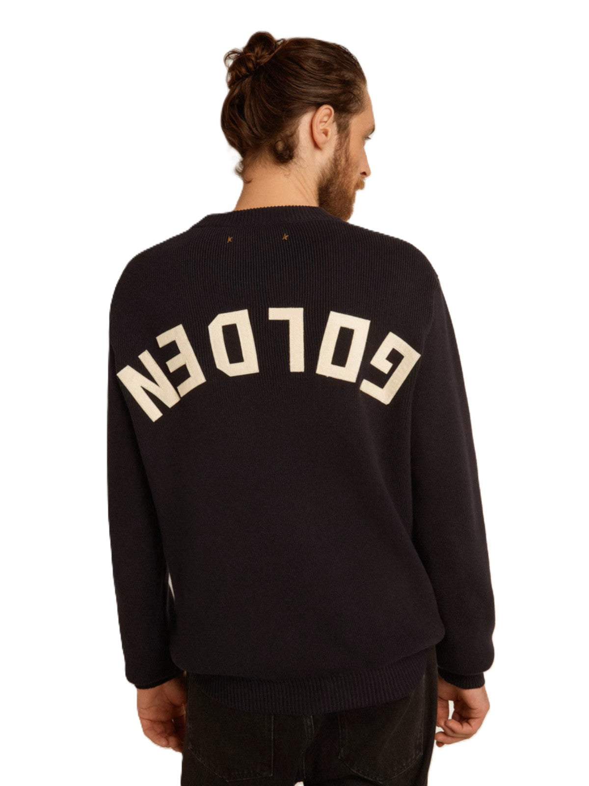 Golden Goose pull en maille nervurée à col rond