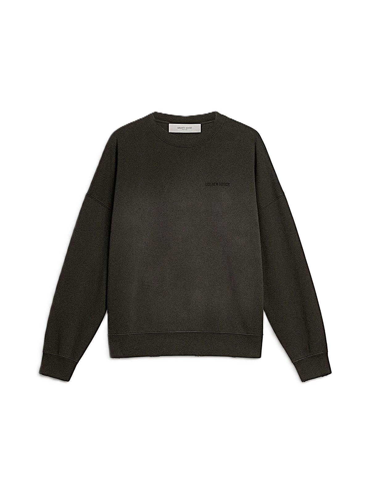 Golden Goose sweat en coton à effet délavé