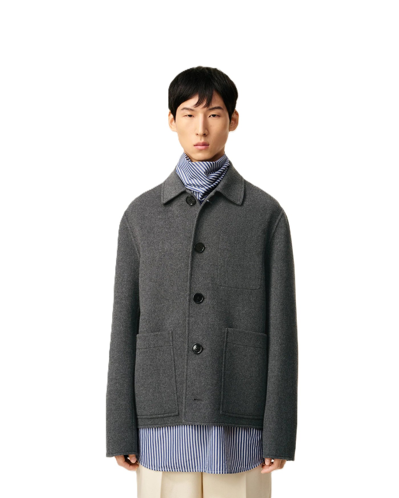 AMI Paris veste boutonnée en laine