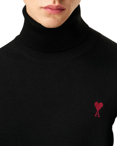AMI Paris pull à col roulé Ami De Cœur en laine
