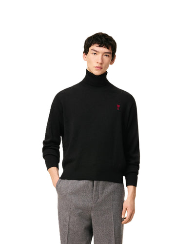 AMI Paris pull à col roulé Ami De Cœur en laine