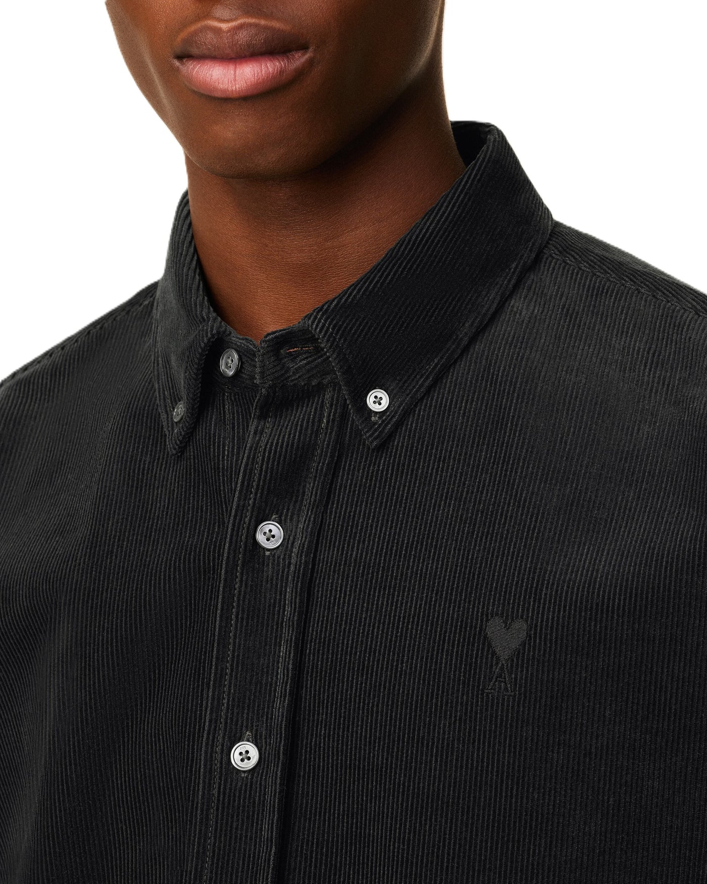 AMI Paris chemise Ami de Cœur en velours côtelé