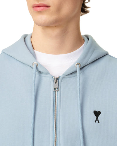 AMI Paris hoodie zippé à logo Ami de Cœur