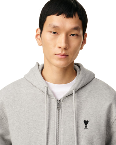 AMI Paris hoodie zippé à logo Ami de Cœur