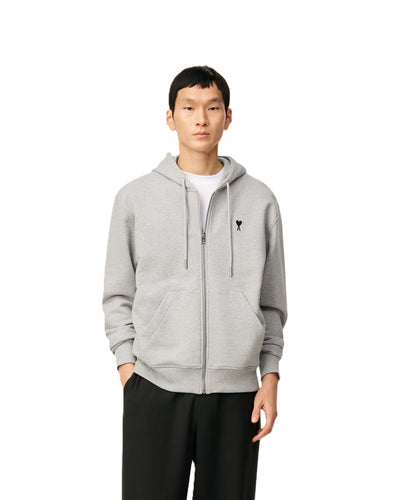 AMI Paris hoodie zippé à logo Ami de Cœur