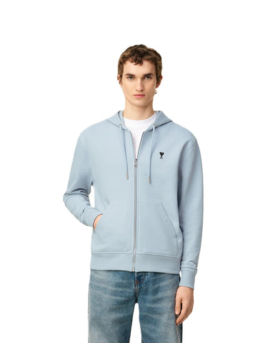 AMI Paris hoodie zippé à logo Ami de Cœur