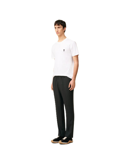 AMI Paris pantalon taille élastiquée en laine