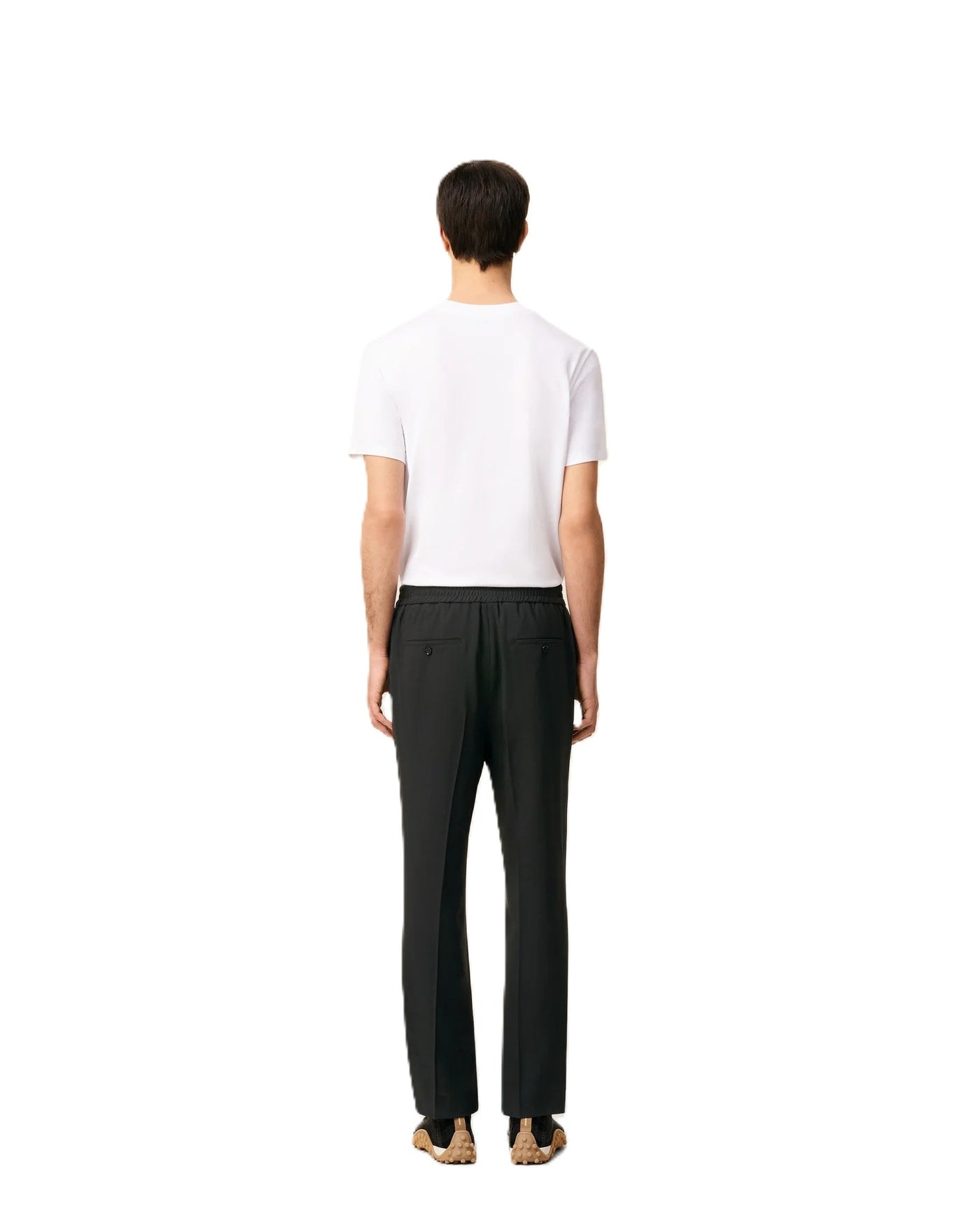 AMI Paris pantalon taille élastiquée en laine