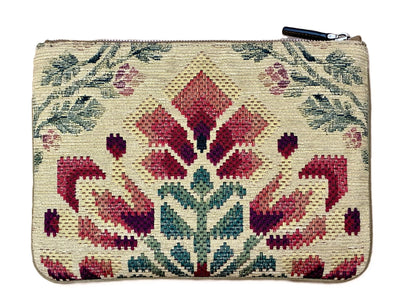 Valentino Garavani pochette VLogo Signature en raphia jacquard